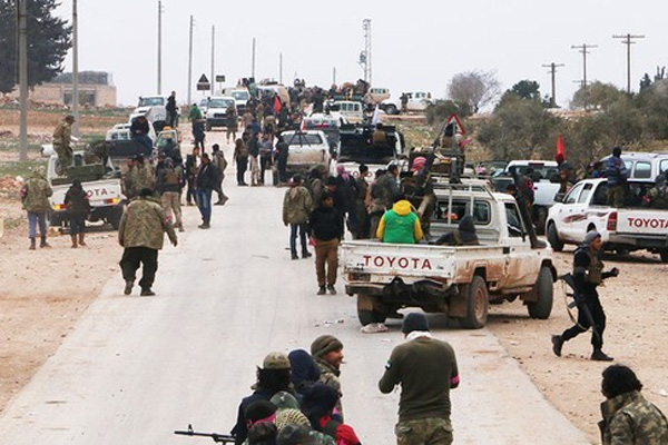 El Bab ilçe merkezine böyle girildi
