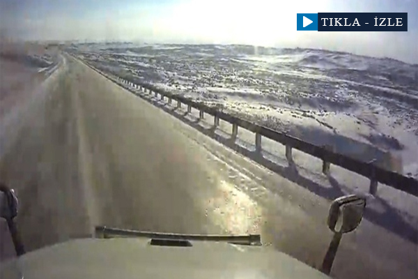 Kontrolden çıkan araç şarampole uçtu