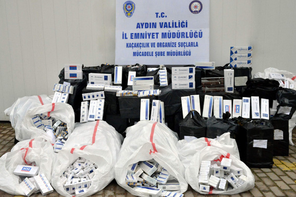 36 bin paket kaçak sigara ele geçirildi