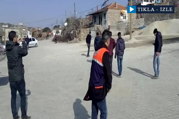 Deprem paniği kamerada