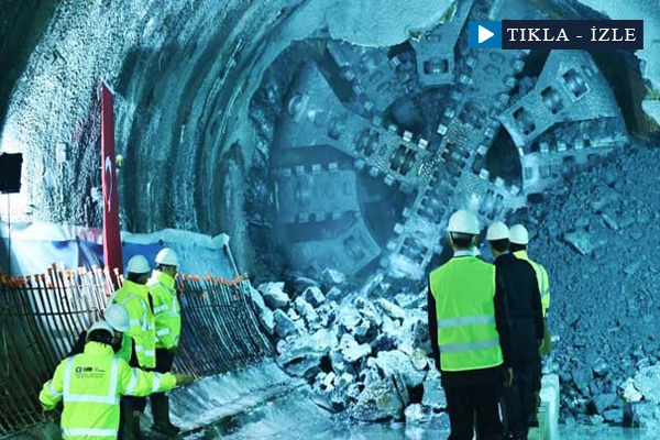 Dev projede tüneller birleşti