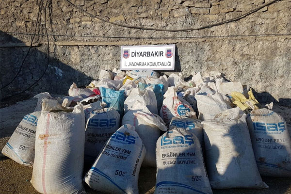 Diyarbakır’da 1 ton 211 kilo esrar ele geçirildi