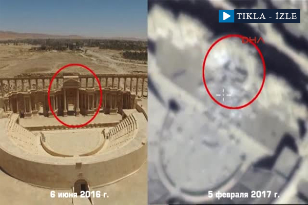 Palmira antik kentinin son görüntüleri