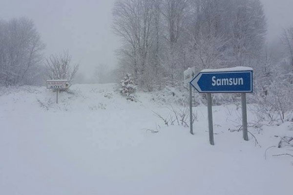 Samsun'da eğitime kar engeli
