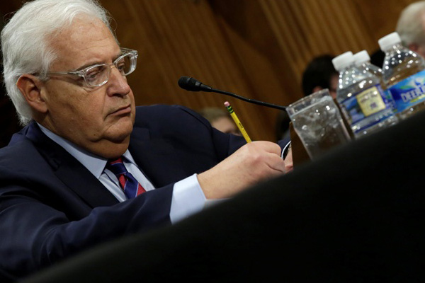 ABD elçisi İsrail konusunda fikir değiştirdi