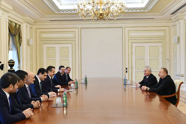 Aliyev, Bakan Çelik’i kabul etti