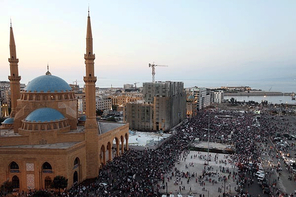 Lübnan'da çöp protestosu