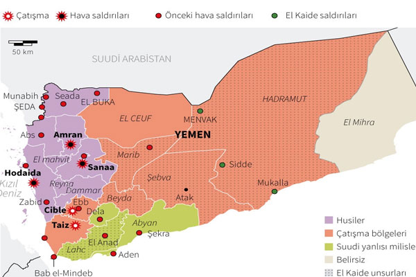 Yemen iç savaşında şiddetli çatışma