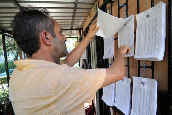 Seçmen listeleri askıda