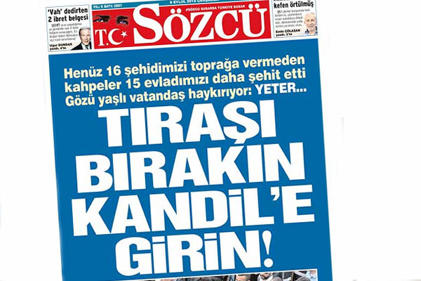 Sözcü'den kara harekatı çağrısı