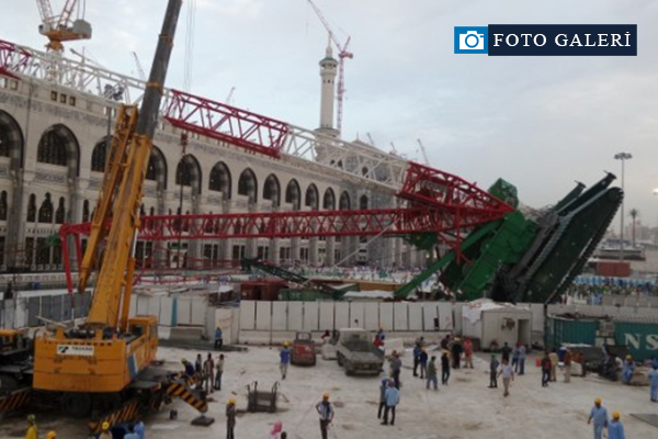 Mekke’deki vinç kazasının izleri ortaya çıktı