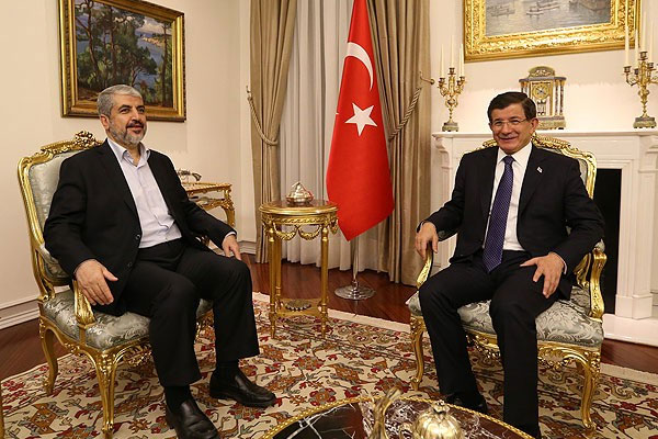 Davutoğlu Halid Meşal'i kabul etti