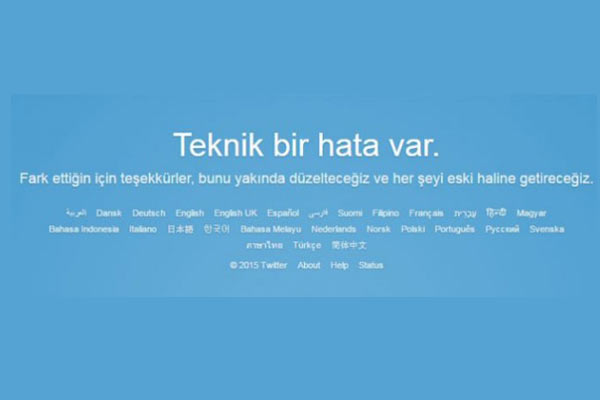 Twitter çöktü!
