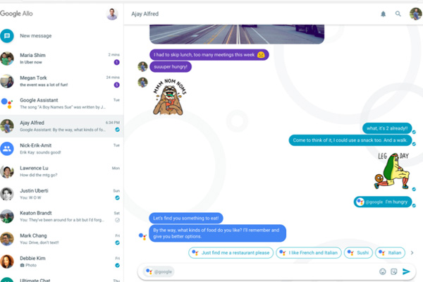 Google Allo masaüstüne geliyor!