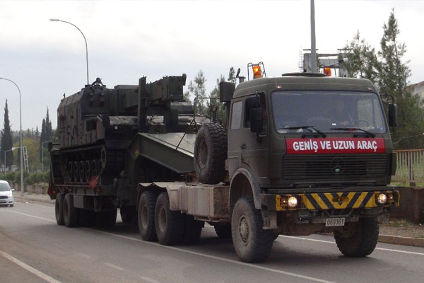 Suriye sınırına askeri sevkiyat