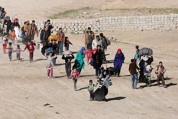 Musul'un batısında ilk tahliye gerçekleşti