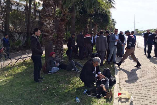 MHP konvoyu kaza yaptı