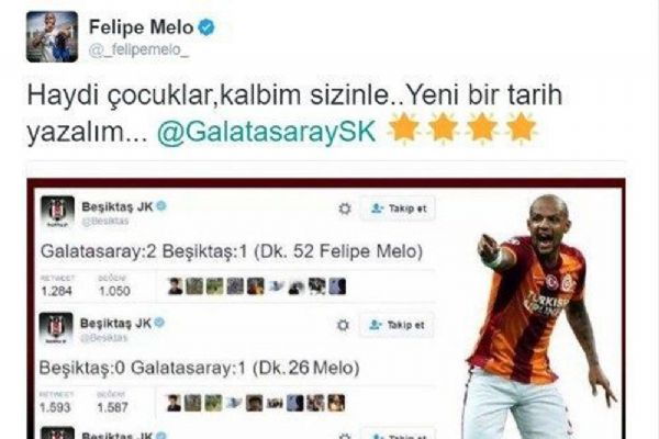 Melo, Beşiktaş derbisine hazır