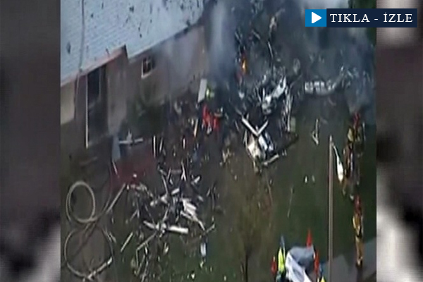 ABD’de uçak evlerin üzerine düştü: 4 ölü