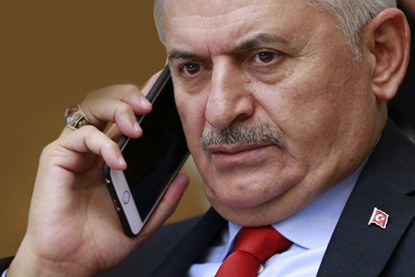 Binali Yıldırım Merkel arasında telefon görüşmesi