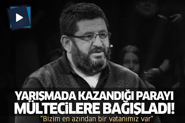 TRT'deki bilgi yarışmasında kazandığı parayı mültecilere bağışladı!
