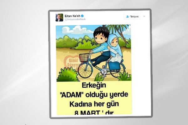 İsrail'in Ankara elçisinden çok konuşulan 8 Mart paylaşımı