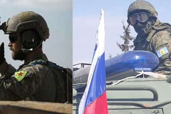 Artık Rus askerleri de YPG arması kullanıyor