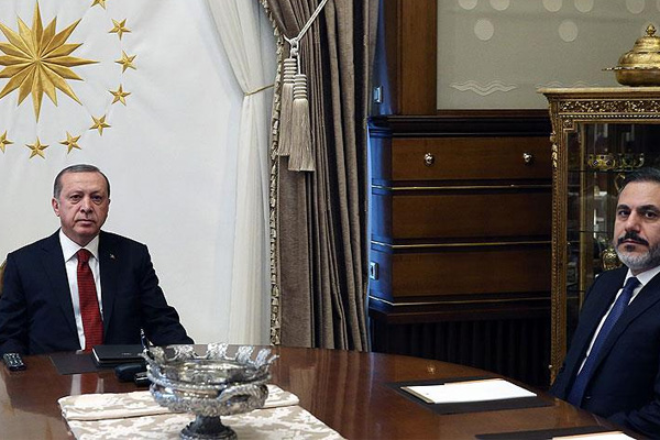 Cumhurbaşkanı Erdoğan MİT Müsteşarı Fidan'ı kabul etti