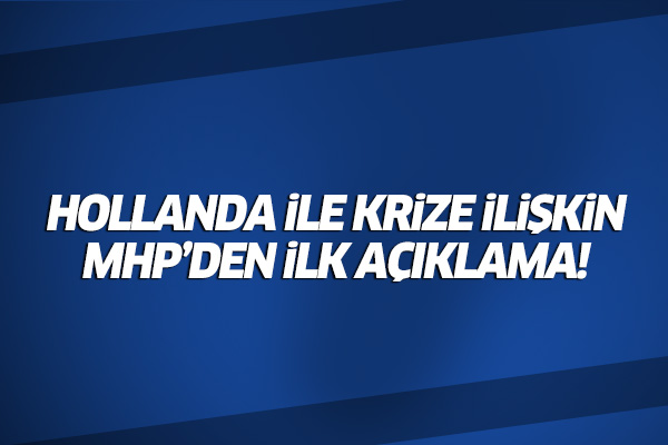 MHP'li Semih Yalçın: Hollanda'daki teşkilatlarımız protestolara başladı