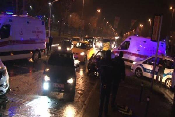 Maltepe'de trafik kazası: 6 yaralı
