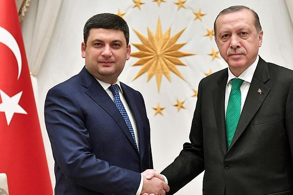 Erdoğan, Ukrayna Başbakanı'nı kabul etti