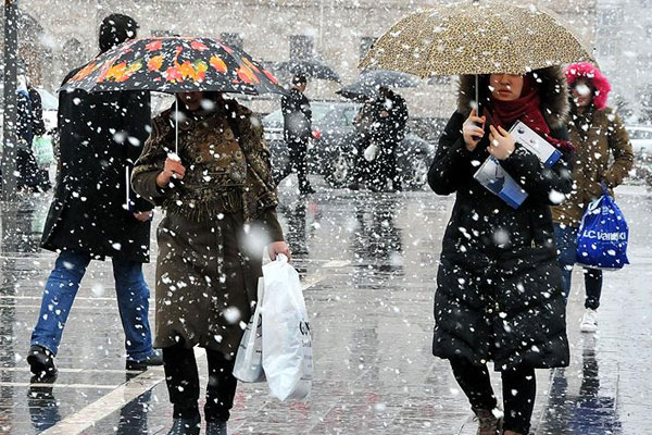 5 il için kuvvetli kar yağışı uyarısı