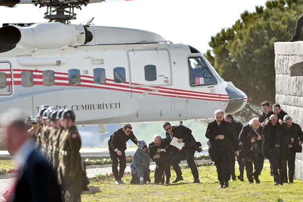 Erdoğan'ın helikopteri zor anlar yaşattı