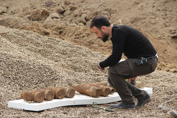 10 adet top mermisi bulundu