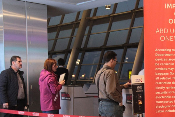 THY'de elektronik cihaz yasağı başladı
