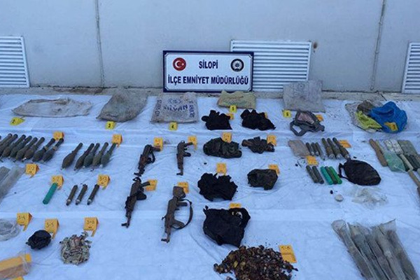 Şırnak'ta PKK deposu ele geçirildi