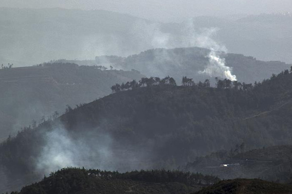 Türkiye sınırında hava saldırısı