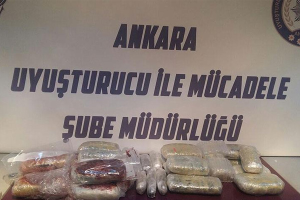 Ankara'da uyuşturucu operasyonu