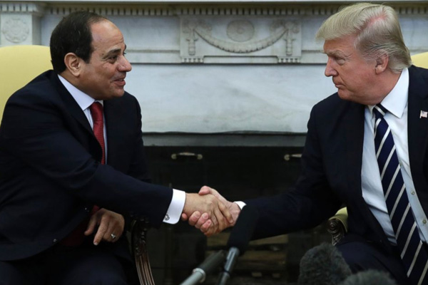 Trump: Sisi'nin gayet arkasındayız