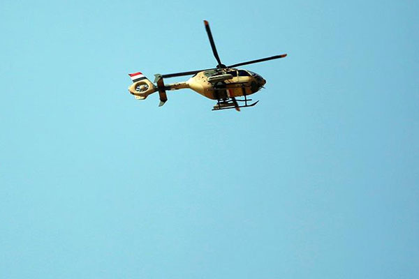 Musul'da askeri helikopter düştü