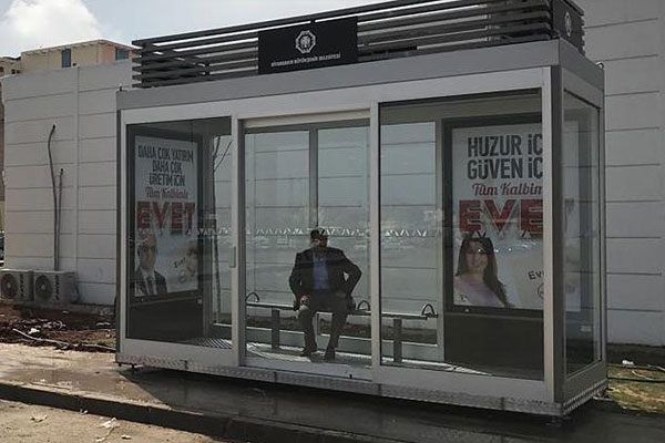 Diyarbakır'da 'klimalı durak' hizmeti