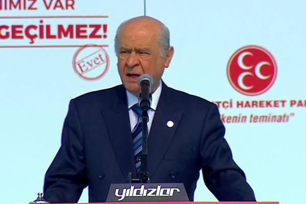 MHP lideri Bahçeli Yenikapı'da konuştu