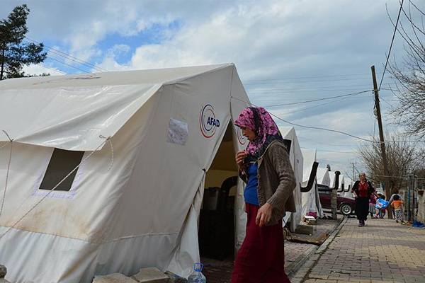 Samsat'ta konteyner kent kuruluyor