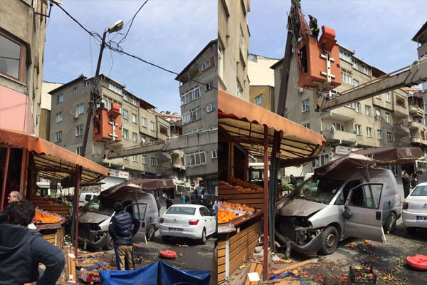 Bonzai içen genç araçla manava girdi