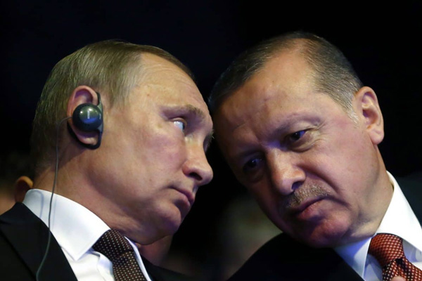 Cumhurbaşkanı Erdoğan ile Vladimir Putin görüştü