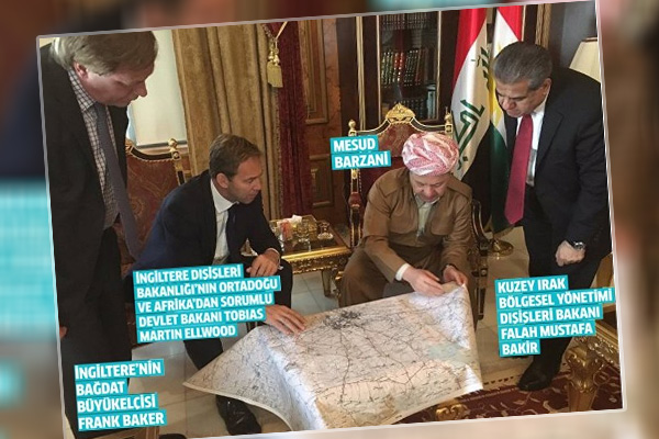 Barzani, İngiliz Bakan ile birlikte 'haritayı masaya yatırdı'