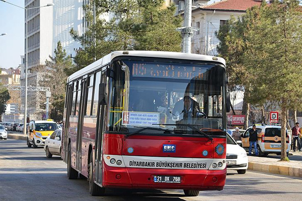 Şırnak ve Diyarbakır'da toplu taşıma ücretsiz