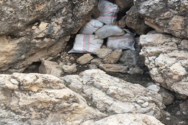 Dere yatağında 160 kilo eroin bulundu