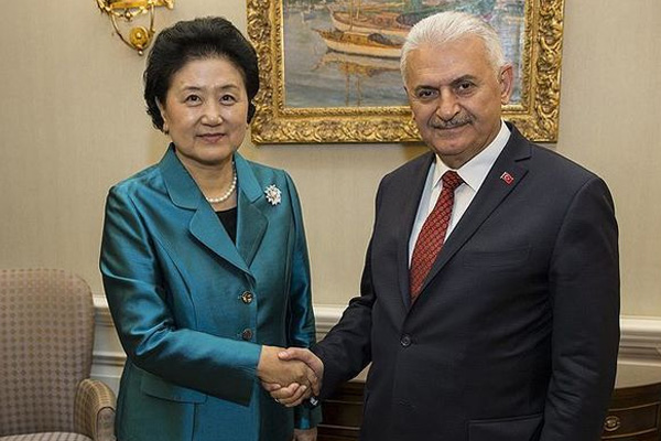 Başbakan Yıldırım, Liu'yu kabul etti