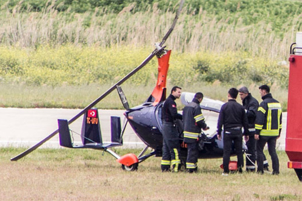 Edremit'te helikopter kazası